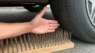 Experiment 200 Nails vs Car vs Plastic Hand | Crushing Crunchy & Soft Things by Car | Experiment Car