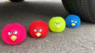 Experiment Car vs Doodles Angry Birds | Crushing Crunchy & Soft Things by Car | Experiment Car US