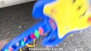Experiment Car vs M&M Candy Plate | Crushing crunchy & soft things by Car | Experiment Car US