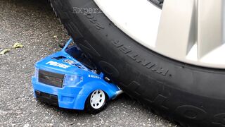 Crushing Crunchy & Soft Things by Car! Experiment Car vs Sport Police Cars Toys