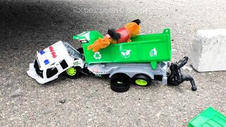 Crushing Crunchy & Soft Things by Car! Experiment Car vs Truck with Horse Batman Toy, Slime, Ballons