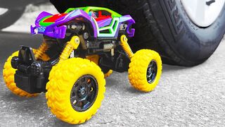 Crushing Crunchy & Soft Things by Car! Experiment Car vs OFFROAD SUV, Slime, Ballons, Antistress Toy