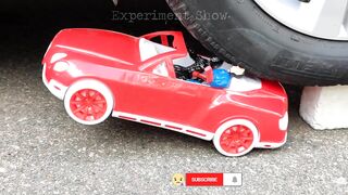 Crushing Crunchy & Soft Things by Car! Experiment Car vs Supercar Toy, Spiderman, Spiderman Car
