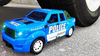 Crushing Crunchy & Soft Things by Car! Experiment Car vs Police Cars Toys
