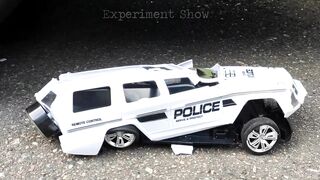 Crushing Crunchy & Soft Things by Car! Experiment Car vs Police Tow Truck, Police Car, Fire Truck