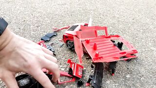 Crushing Crunchy & Soft Things by Car! Experiment Car vs Spiderman Car, Police Car, Fire Truck Toys