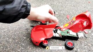 Experiment Car vs Toys: Police Car, Fire Truck, Supercar, Ambulance, Emergency, Lightning Mcqueen