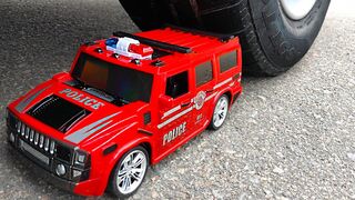 Experiment: Car vs Toys: Police Car, Fire Truck, Supercar, Car Toy, Ambulance, Emergency Cars.