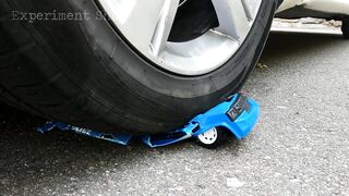 Crushing Crunchy & Soft Things by Car! EXPERIMENT: Car vs Monster Truck, Police Car Toy