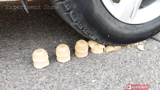 Crushing Crunchy & Soft Things by Car! EXPERIMENT: Car vs Jelly, Wasp,  Coca Cola, Fanta, Balloons