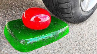 Crushing Crunchy & Soft Things by Car! EXPERIMENT: Car vs Coca Cola, Jelly, Play Doh