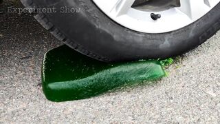 Crushing Crunchy & Soft Things by Car! EXPERIMENT: Car vs Coca Cola, Jelly, Play Doh