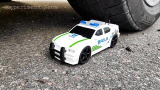 Experiment: Police Car Toys vs Car - Crushing Crunchy & Soft Things by Car