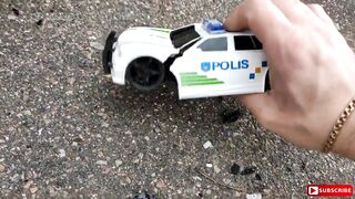Experiment: Police Car Toys vs Car - Crushing Crunchy & Soft Things by Car