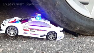 Experiment: Police Car Transformer, Ambulance Car, Fire Truck & Police Helicopter Toys VS CAR