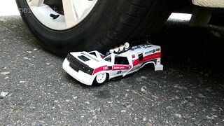 Experiment: Police Car Transformer, Ambulance Car, Fire Truck & Police Helicopter Toys VS CAR