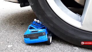 Police Car Toy VS Car - EXPERIMENT! Crushing Crunchy & Soft Things by Car