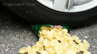 Crushing Crunchy & Soft Things by Car! - EXPERIMENT: Helicopter Toy vs Car