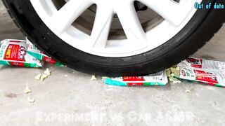 Crushing Crunchy & Soft Things by Car! Experiment: Car vs Watermelon & Jelly