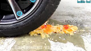 Crushing Crunchy & Soft Things by Car! Experiment: Car vs Pink Cake