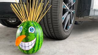 Crushing Crunchy & Soft Things by Car! Experiment: Car vs Funny Watermelon