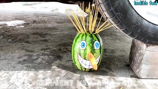 Crushing Crunchy & Soft Things by Car! Experiment: Car vs Funny Watermelon
