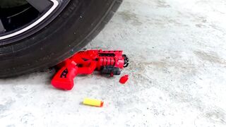 Crushing Crunchy & Soft Things by Car! Experiment: Car vs Rainbow Eggs