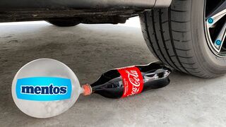 Crushing Crunchy & Soft Things by Car! Experiment: Car vs Mentos, Coca Cola & Balloon