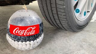 Crushing Crunchy & Soft Things by Car! Experiment: Car vs Balloon Coca Cola, Mentos