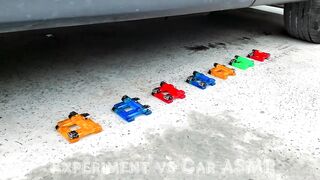 Crushing Crunchy & Soft Things by Car! Experiment: Car vs Lighter