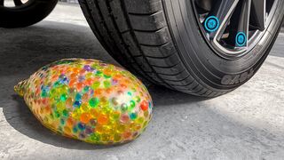 Crushing Crunchy & Soft Things by Car!- EXPERIMENT: CAR vs Orbeez