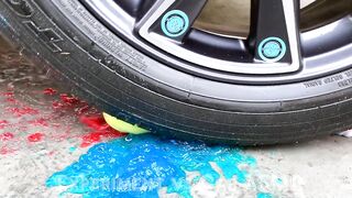 Experiment: Car vs Balloons and Toothpaste