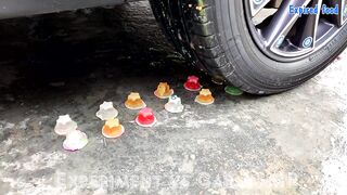 EXPERIMENT: CAR VS ORBEEZ IN GLOVE | Crushing Crunchy & Soft Things by Car