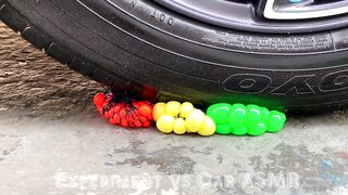 Crushing Crunchy & Soft Things by Car!- Experiment Car vs Orbeez Balloons