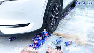 Crushing Crunchy & Soft Things by Car! Experiment Car vs Pepsi