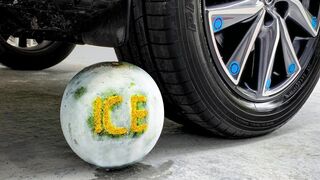Crushing Crunchy & Soft Things by Car! Experiment - Car vs Ice Watermelon