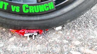 Crushing Crunchy & Soft Things by Car! EXPERIMENT CAR vs M&M Plate