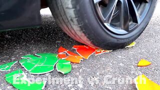 Crushing Crunchy & Soft Things by Car! Experiment Car vs Orbeez Balloons