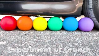 Crushing Crunchy & Soft Things by Car! Experiment Car vs Orbeez Balloons