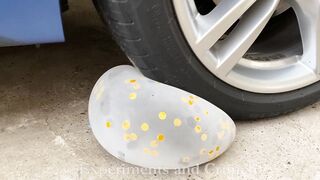 Experiment Car vs asmr Eggs! Experiments and Crunch things with car