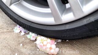 Crushing Crunchy & Soft Things by Car! Experiment: Car vs Pepsi, Fanta, Mirinda Balloons Condom