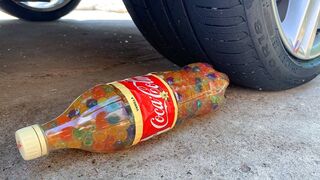Crushing Crunchy & Soft Things by Car! EXPERIMENT Car vs Orbeez Bottle