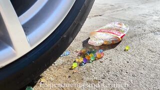 Crushing Crunchy & Soft Things by Car! EXPERIMENT Car vs Orbeez Bottle