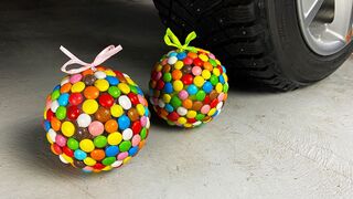 Crushing Crunchy & Soft Things by Car! EXPERIMENT CAR vs M&M Candy Balls