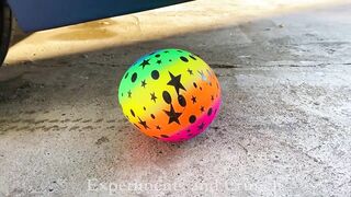 Crushing Crunchy & Soft Things by Car! EXPERIMENT: Car vs Orbeez Balloons