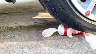 Experiment Car vs Coca Cola cans ! Crushing Crunchy & Soft Things by Car