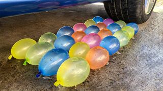 Crushing Crunchy & Soft Things by Car! EXPERIMENT: Car vs Water Balloons, Coca Cola, Fanta, Mirinda