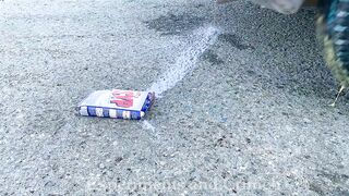Experiment Car vs Rainbow Toothpaste and Balloons! Crushing Crunchy & Soft Things by Car!