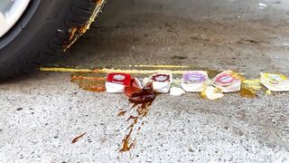 Experiment Car vs WaterMelon Juice ! Crushing Crunchy & Soft Things by Car