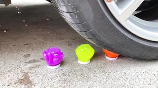 Experiment Car vs WaterMelon Juice ! Crushing Crunchy & Soft Things by Car